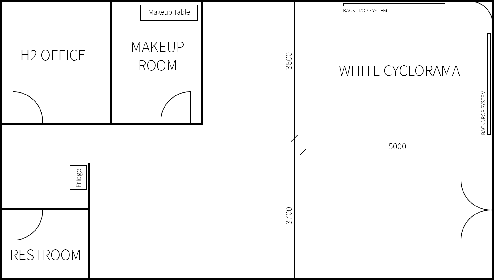 Home 13 H2 Studio floor plan